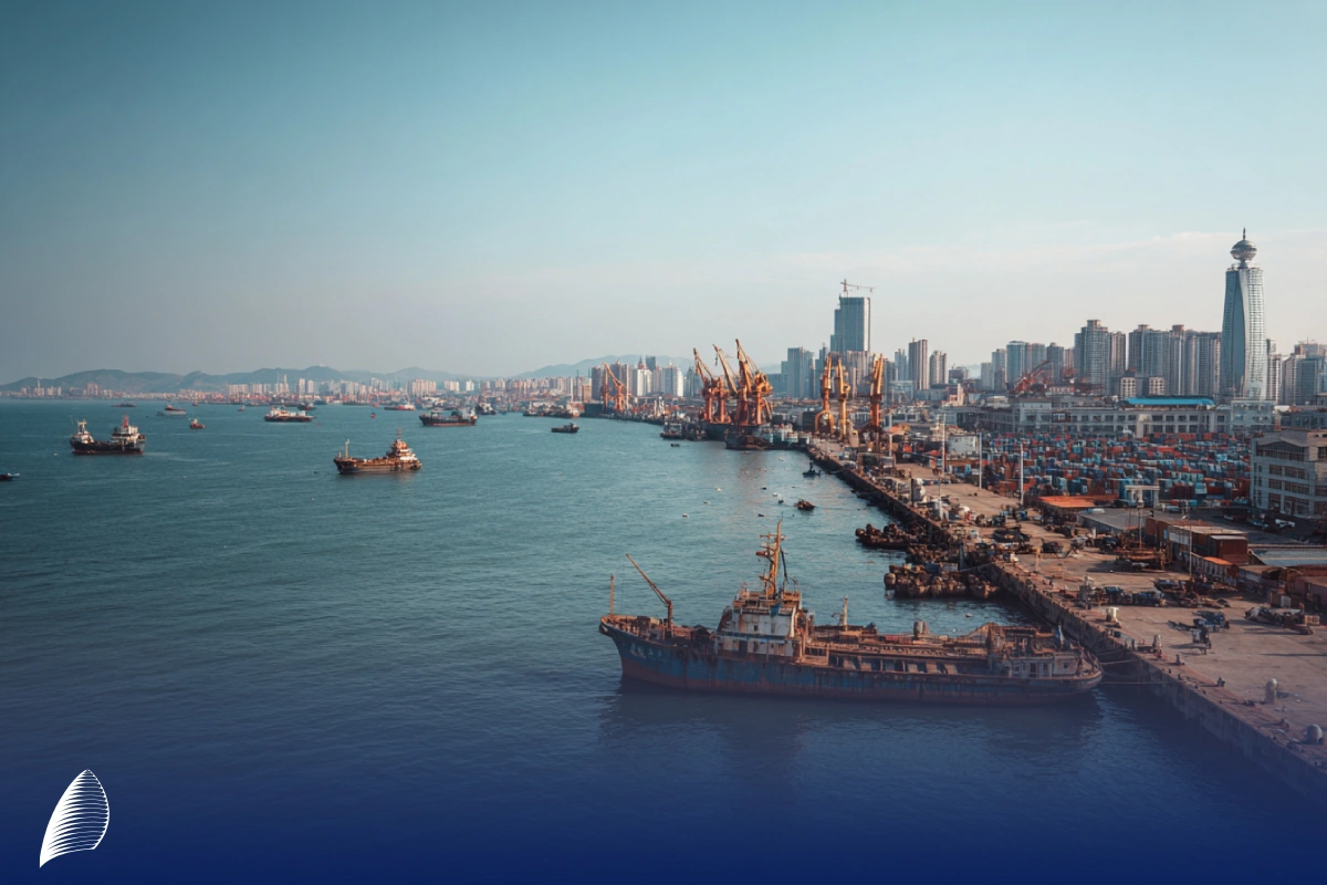 بنادر چین برای حمل و نقل دریایی