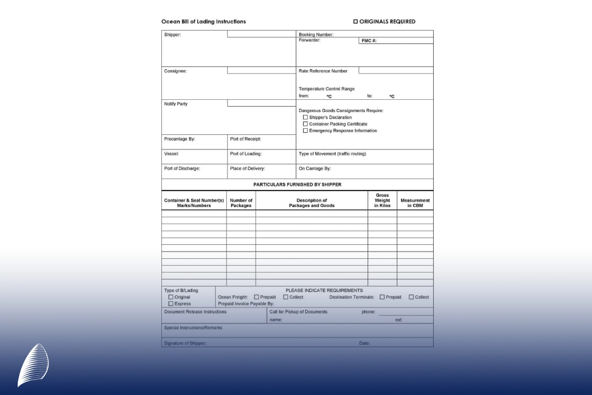 بارنامه دریایی