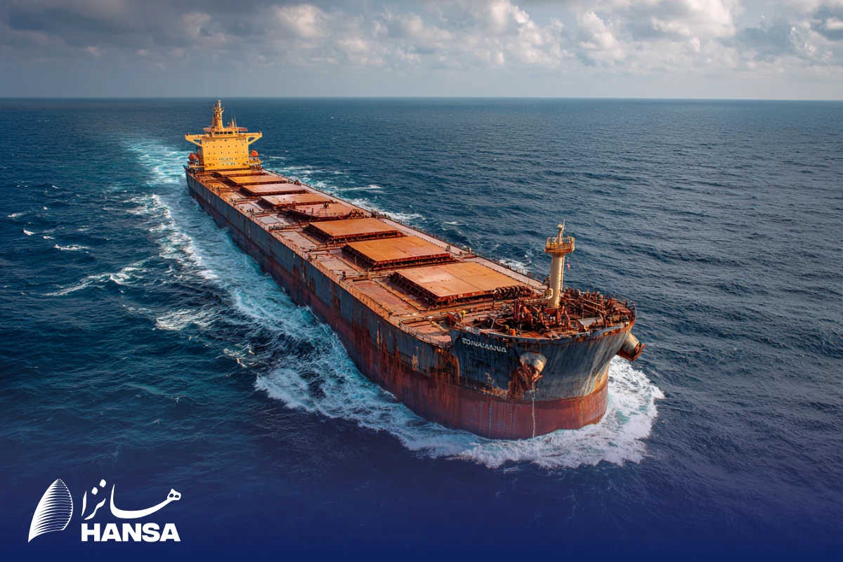 حمل خرده بار دریایی از چین به ایران